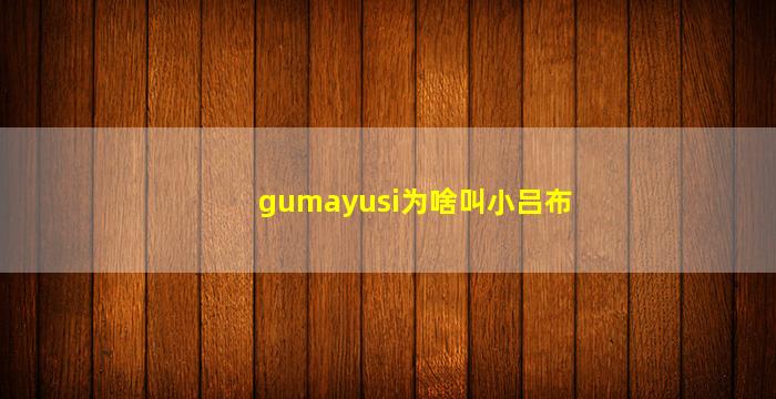 gumayusi为啥叫小吕布